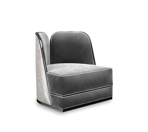 Fauteuil contemporain - COLETTE  - Memoir - en tissu / sans accoudoirs