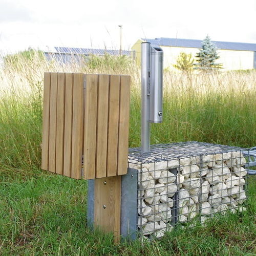 Poubelle publique - PANA - ID GABION - L'AGENCE URBAINE - de tri sélectif / sur pied / en métal