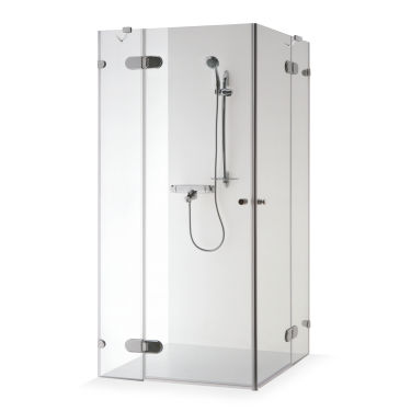Cabine de douche en verre - LIEPA PLUS - Baltijos Brasta - avec porte battante / rectangulaire