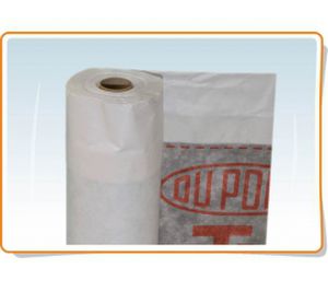 Membrane textile en polyéthylène - TYVEK®PRO+TAPE - Baltijos Brasta - en PP / pour toiture / ignifuge