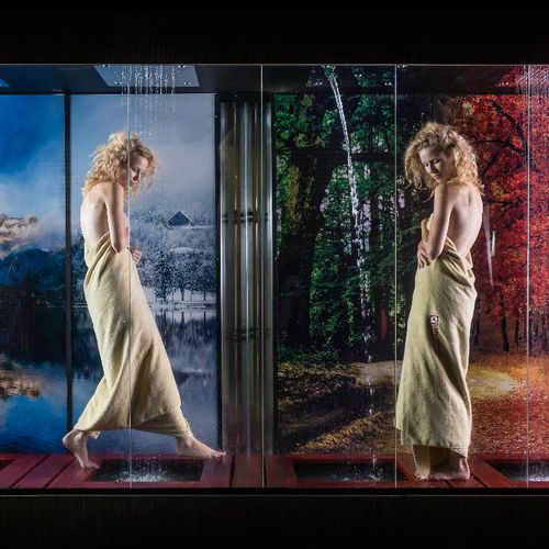 Cabine de douche à l'italienne - AFTER JOURNEY WALK - Alpha Wellness Sensations - cascade / sensorielle / en verre