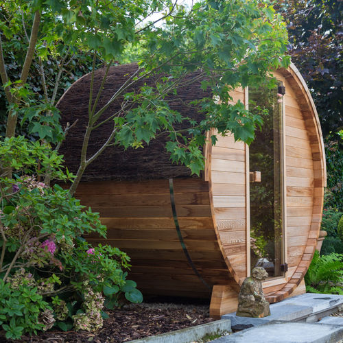 Sauna infrarouge - BARREL IR - Alpha Wellness Sensations - résidentiel / en bois / en cèdre rouge