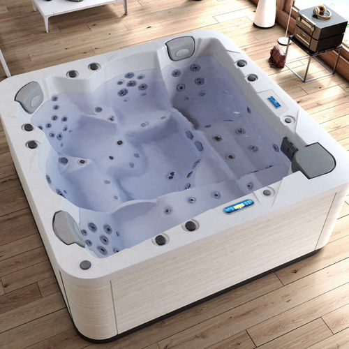Spa hors-sol - DISCLOSURE XL - Alpha Wellness Sensations - carré / 5 places / en acier galvanisé