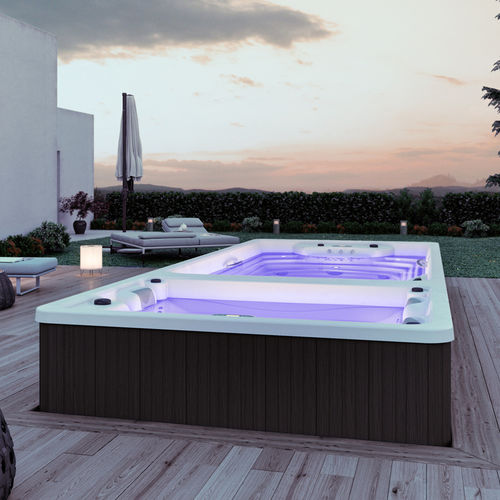 Spa encastrable - CHALEUR SWIM XXL - Alpha Wellness Sensations - hors-sol / rectangulaire / 3 places