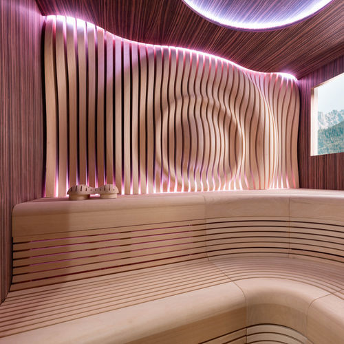 Panneau décoratif. en bois - Alpha Wellness Sensations - pour agencement intérieur / 3D / aspect bois