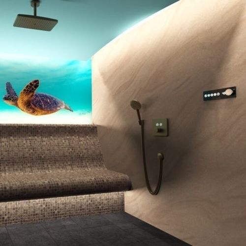 Bain de vapeur avec douche intégrée - VOGUE MOSAIC LINE - Cleopatra World of Wellness