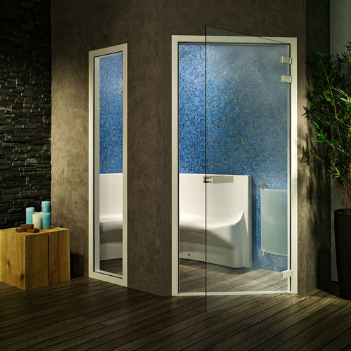 Panneau en verre de sécurité - M1 - Cleopatra World of Wellness - pour fenêtre / pour porte / blanc