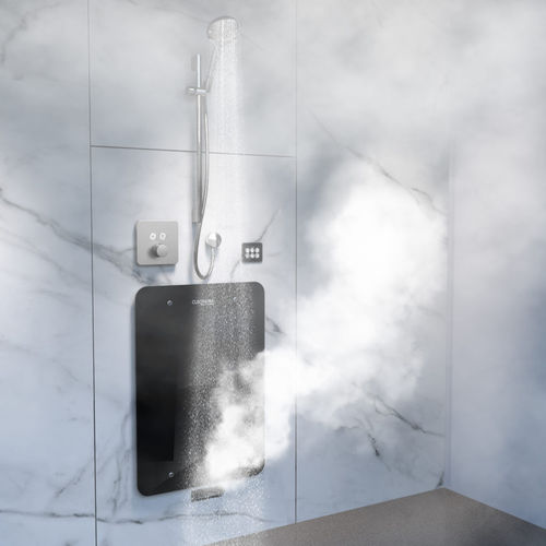 Douche à vapeur - BACKWALL - Cleopatra World of Wellness - en aluminium / rectangulaire / pour centre de bien-être
