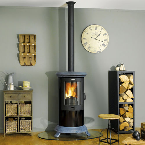 Poêle à bois - PETIT - GODIN export - 5 kW - 10 kW / traditionnel / en acier