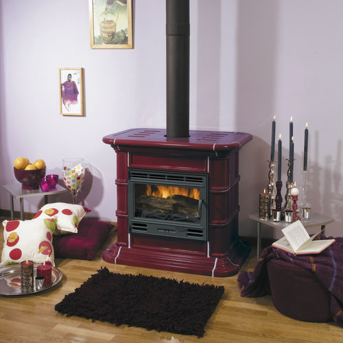 Poêle à bois - ALPINIA - GODIN export - 8 kW / traditionnel / en céramique