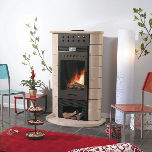Poêle à bois - PERSAN - GODIN export - 12 kW / contemporain / en céramique