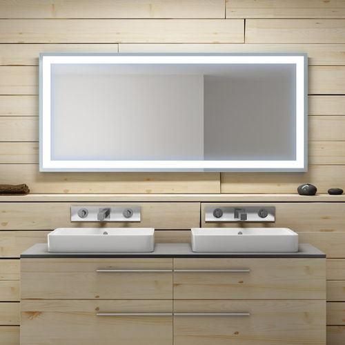 Miroir de salle de bain mural - E07 - Uraldi - contemporain / rectangulaire / carré