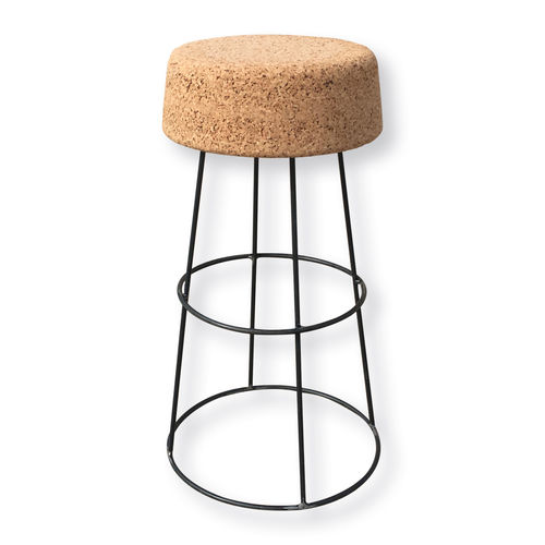 Tabouret de bar contemporain - SUGHERBAR - Coverd Srl - en liège / avec piètement en métal / pour restaurant