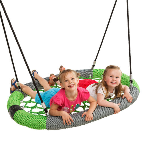 Balançoire en acier - OVAL PRO  - KBT - en inox / en corde / pour parc de jeux
