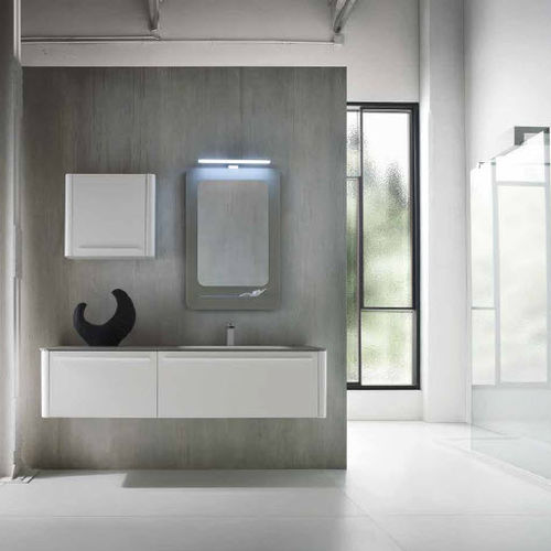 Salle de bain contemporaine - AL05 - IDEAL BAGNI - de pierre / laquée