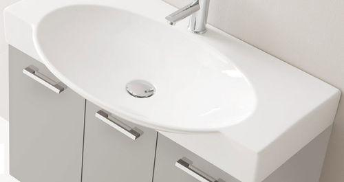 Meuble vasque suspendu - DEPTH 35 : W.85 - IDEAL BAGNI - en bois / contemporain / laqué