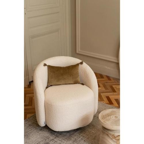 Fauteuil contemporain - CURL - DUMAINE SIEGES - en simili cuir / en tissu / en velours