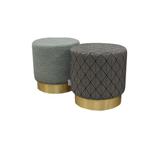 Pouf contemporain - DUMAINE SIEGES - en stratifié / en tissu / en simili cuir