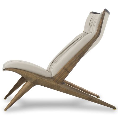 Chauffeuse adirondack - AURORA - Opera contemporary - contemporaine / en cuir / en bois massif