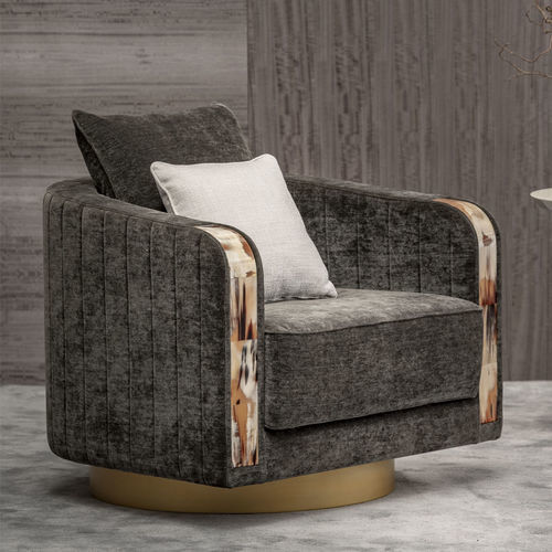 Fauteuil contemporain - AFRODITE - Arcahorn - en tissu / en bois / à coussins