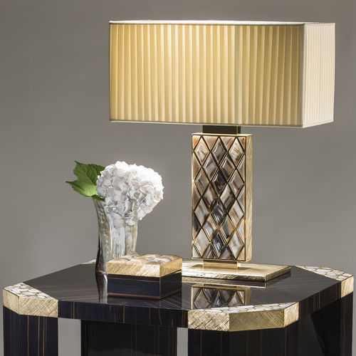 Lampe de table - SABA - Arcahorn - en laiton plaqué or / contemporaine / d'intérieur