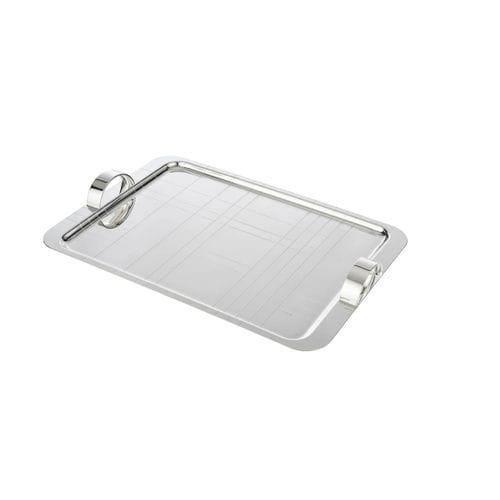 Plateau de service en coquillages - B04200434 - Argenteria Christofle srl - en argent / en métal argenté / professionnel