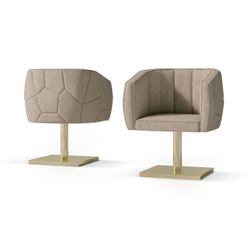 Chaise contemporaine - ART. 7519 - CARPANESE HOME - d'intérieur / en tissu / en cuir