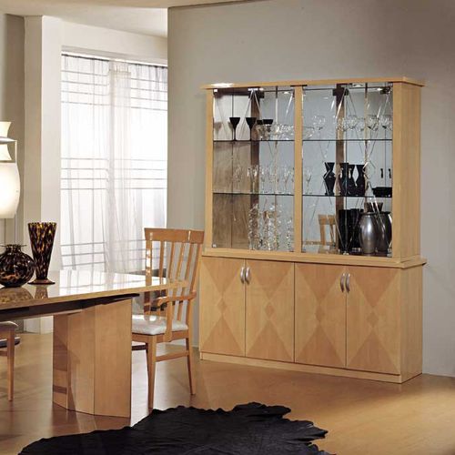 Vaisselier contemporain - ELENA - Ben Company srl Industria Mobili - en bois / en verre