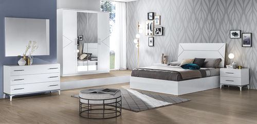 Lit double - ELEGANCE  - Ben Company srl Industria Mobili - contemporain / tapissé / avec tête de lit