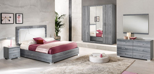Lit double - NICOLE PADDED USA - Ben Company srl Industria Mobili - contemporain / tapissé / avec tête de lit