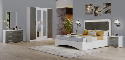 Lit double - DALIA - Ben Company srl Industria Mobili - contemporain / tapissé / avec tête de lit