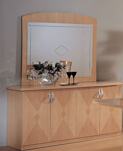 Buffet contemporain - Elena - Ben Company srl Industria Mobili - en placage de bois / beige