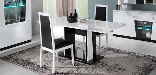Table à manger contemporaine - ELISA - Ben Company srl Industria Mobili - en bois / avec piètement en bois / rectangulaire