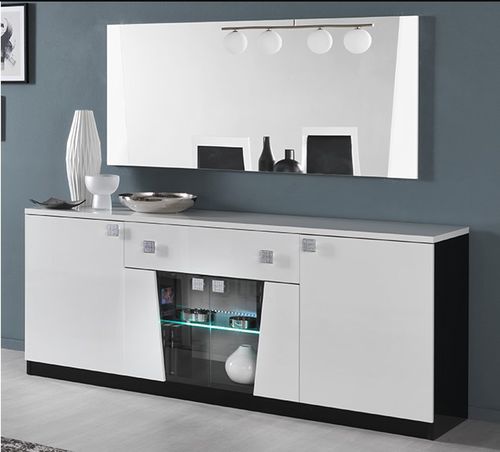 Buffet contemporain - ELISA  - Ben Company srl Industria Mobili - en placage de bois / blanc