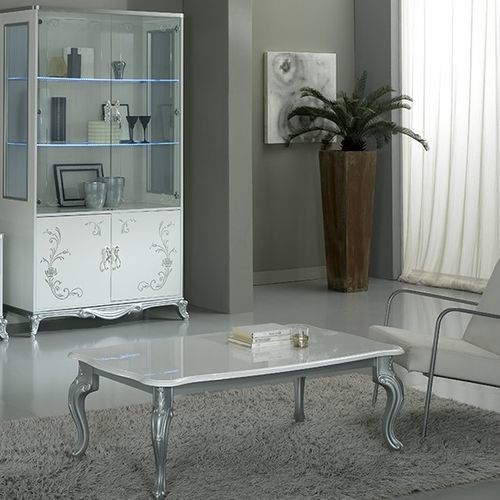 Table basse de style - Ben Company srl Industria Mobili - en ciment / avec piètement en métal / rectangulaire