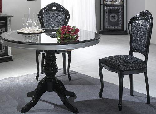 Chaise de salle à manger de style - VENUS - Ben Company srl Industria Mobili - d'intérieur / en placage de bois / tapissée