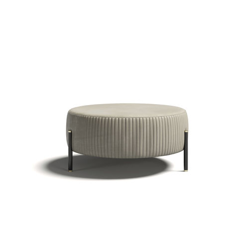 Ottoman contemporain - TOULOUSE .90 - Capital Collection - en tissu / rond / d'intérieur