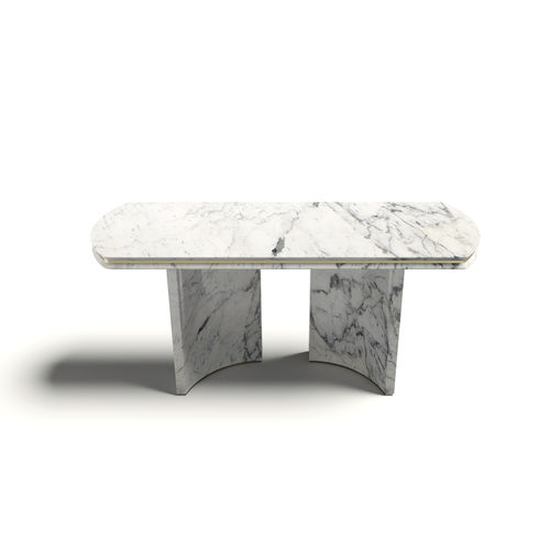 Console contemporaine - ERCOLE - Capital Collection - en marbre / avec piètement en marbre / rectangulaire