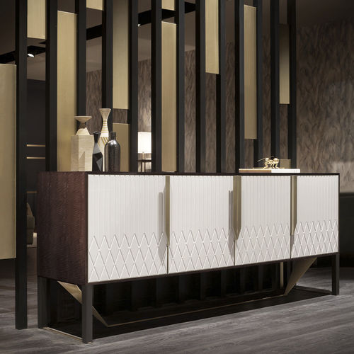 Buffet contemporain - Prisma - Capital Collection - en bois / en marbre / à portes battantes