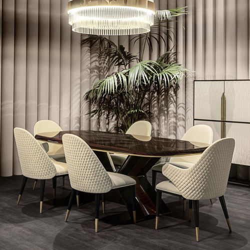 Chaise contemporaine - DIVA C-B - Capital Collection - d'intérieur / en mousse de polyuréthane / avec piètement en métal
