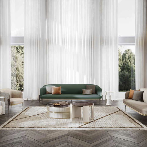 Canapé contemporain - OXFORD 3P - Capital Collection - en tissu / en cuir / en mousse de polyuréthane