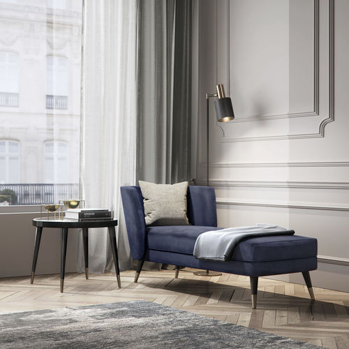 Chaise longue contemporaine - KEY WEST - Capital Collection - en tissu / en cuir / professionnelle