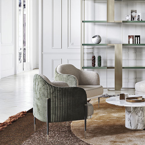 Fauteuil contemporain - OXFORD - Capital Collection - en tissu / en cuir / en mousse de polyuréthane