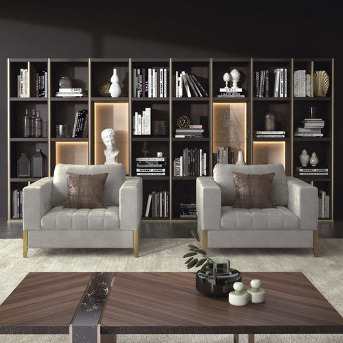 Fauteuil contemporain - OYSTER - Capital Collection - en tissu / en mousse de polyuréthane / en bois