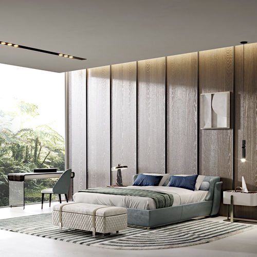 Lit double - ALLURE - Capital Collection - contemporain / tapissé / en tissu
