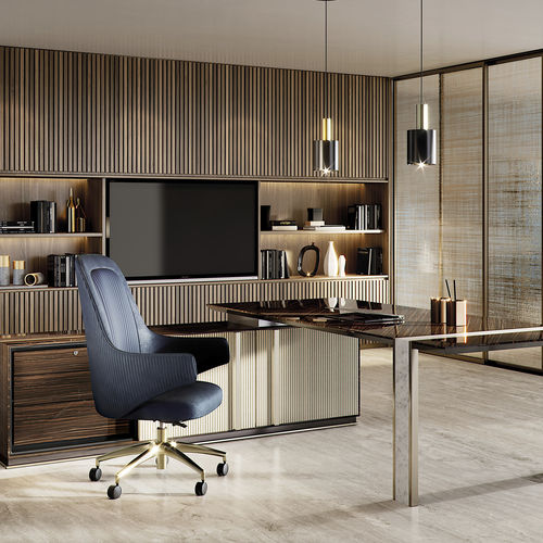 Chaise de bureau contemporaine - DIVA OFFICE XL - Capital Collection - d'intérieur / en mousse de polyuréthane / avec piètement en métal