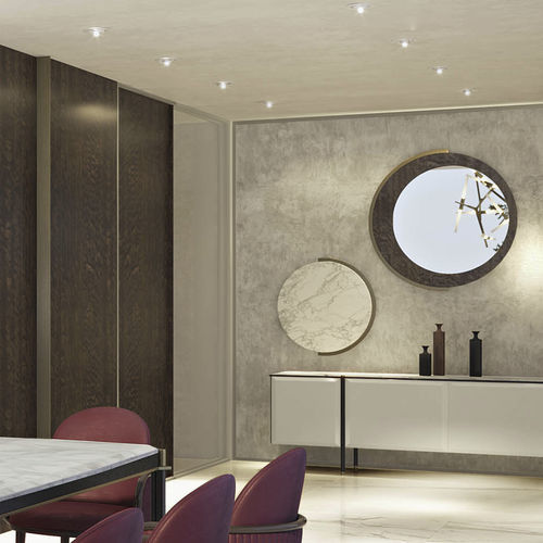 Miroir mural - Rond&ograve; D70 - Capital Collection - contemporain / rond / en bois