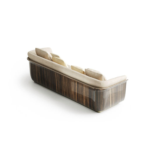 Canapé contemporain - Allure - Capital Collection - en tissu / en cuir / avec accoudoirs