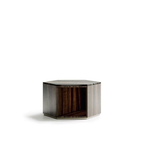 Table basse contemporaine - Dedalo - Capital Collection - en bois / en marbre / avec piètement en métal
