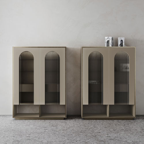 Buffet haut - Palladio - Capital Collection - contemporain / en bois laqué / en métal